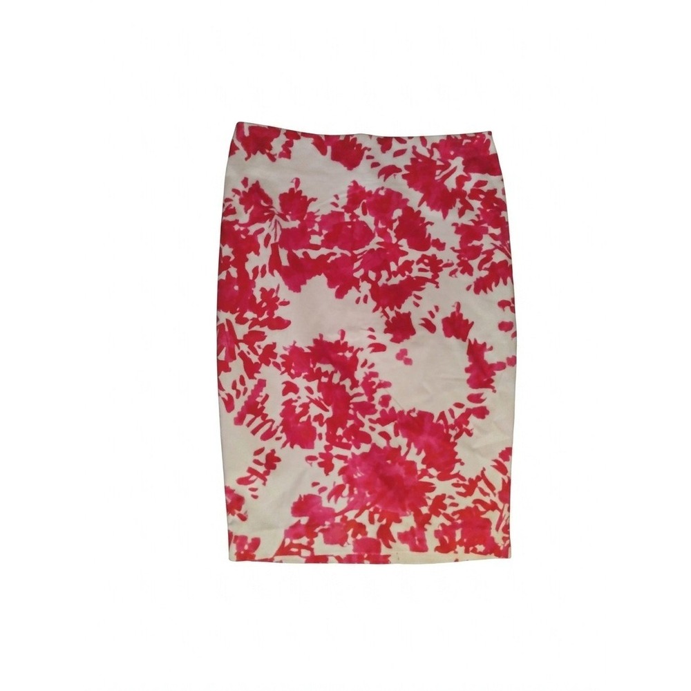 New York & Company 7th Avenue Pink Floral Pencil Skirt Size 0 Suiting Collection